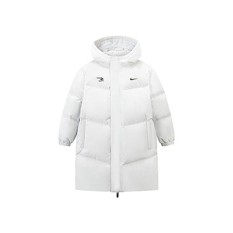 Nike Nike 3Brand Fleece Lined Thermal Hooded Mid Length Down Jacket Kids' Cotton Candy
