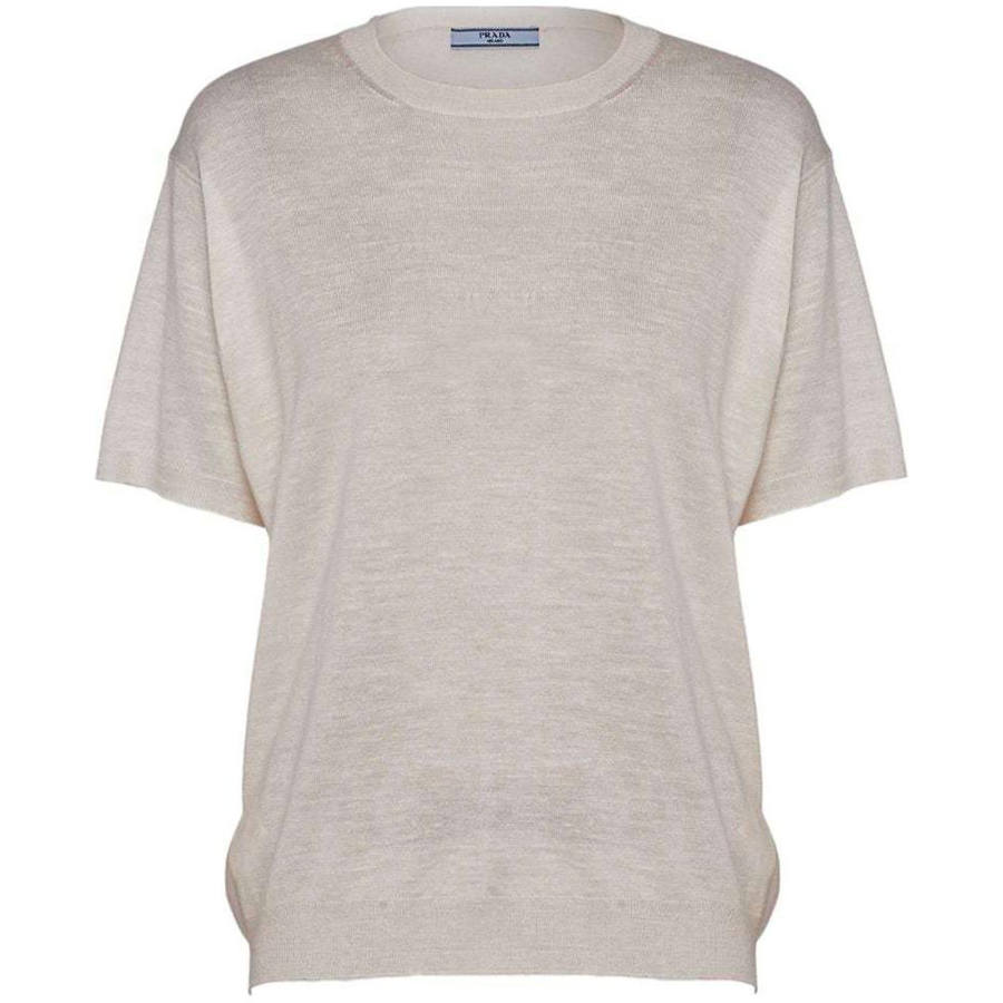 PRADA Prada logo-jacquard silk jumper