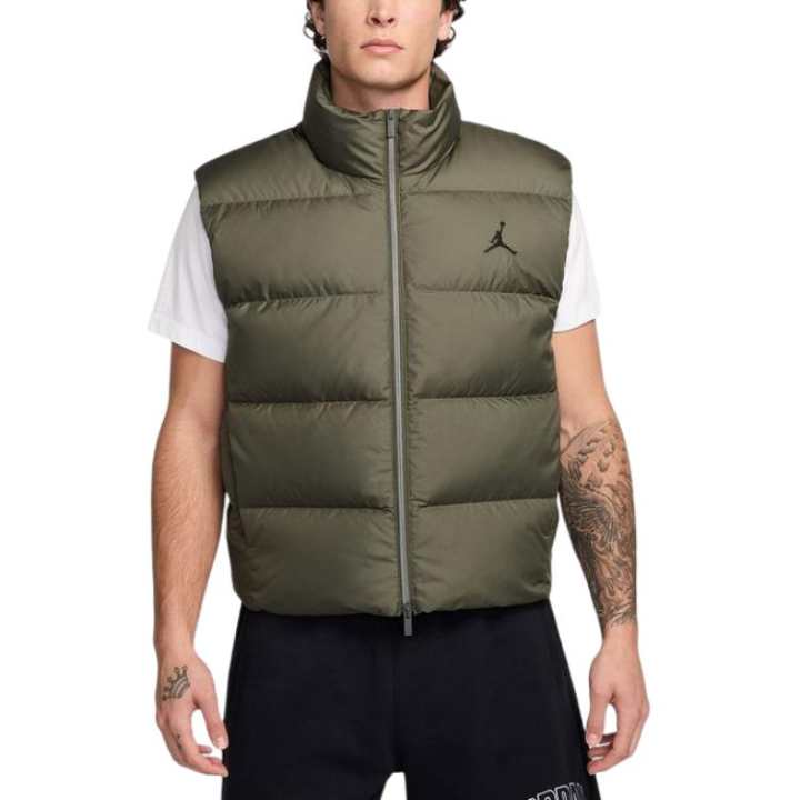 Jordan Jordan Vests Men's Olive Green Stand Collar Moderate Other