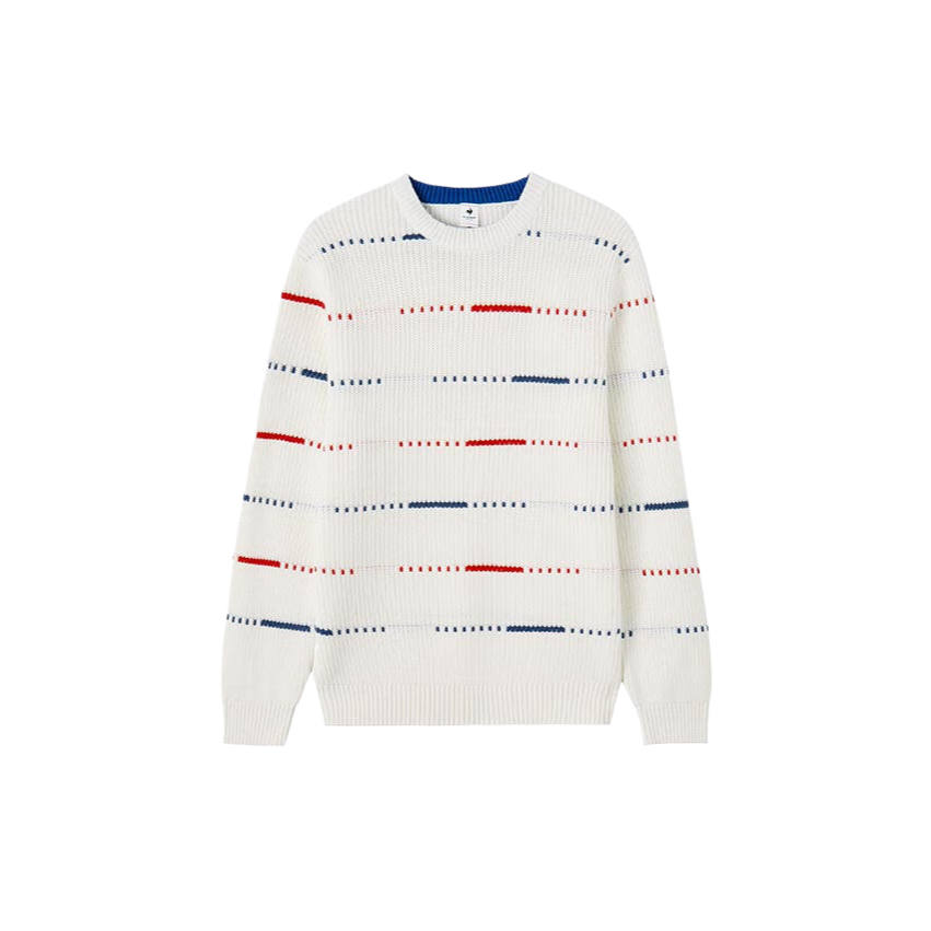 Le Coq Sportif Sweaters Unisex White Crew Neck Moderate