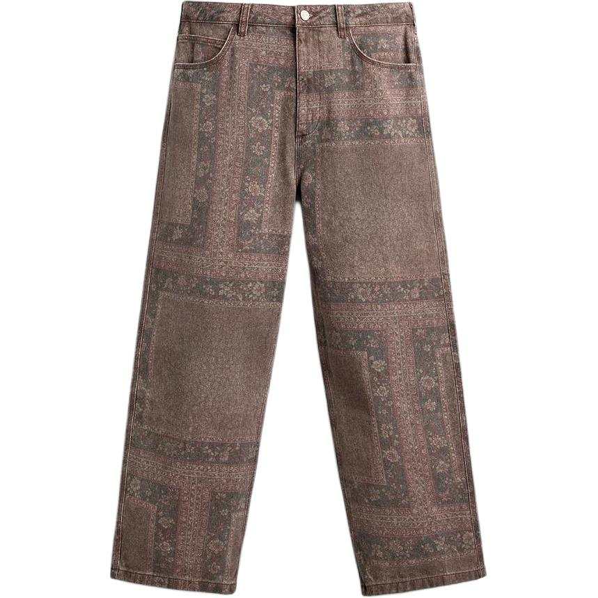 ZARA Casual Pants Men's Print Moderate Straight Fit Pants
