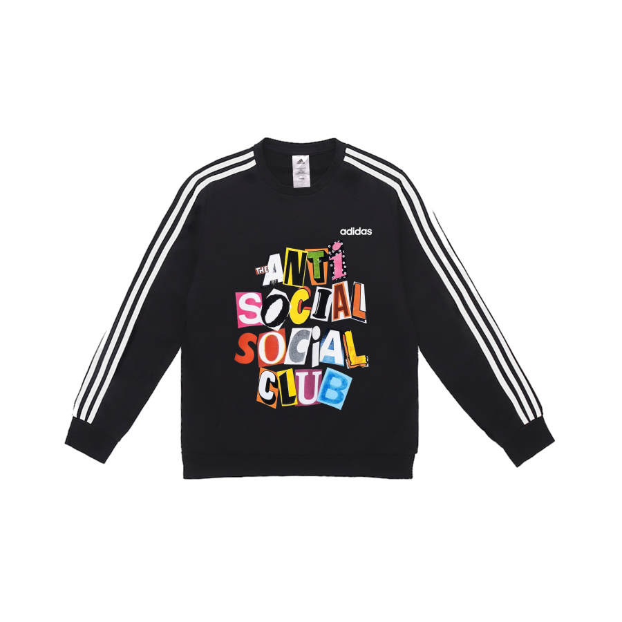 Adidas Adidas Sweatshirts Unisex Black Crew Neck Moderate Regular
