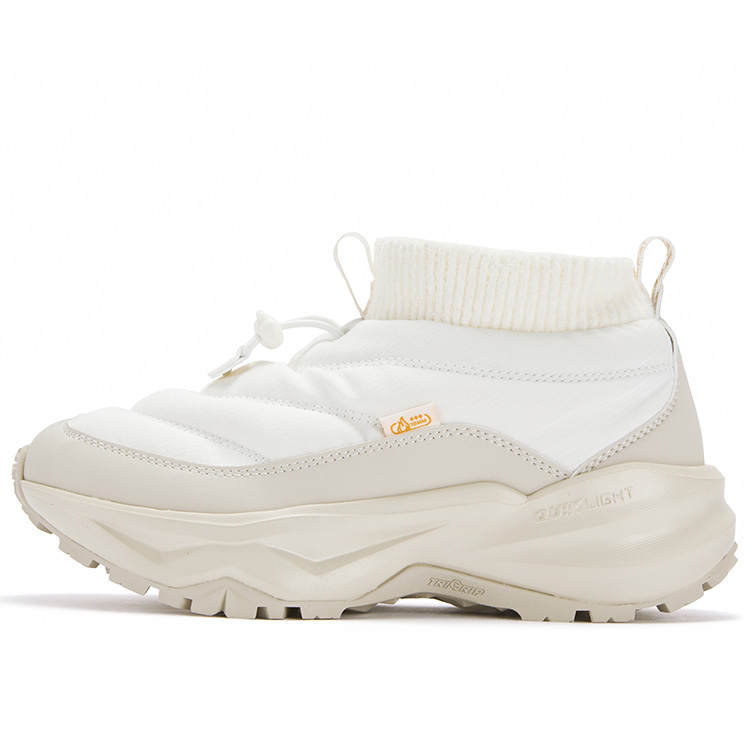 361° Yushan 3 Cushioning Abrasion Resistant Thermal High top Running Shoes Women's Oat Milk