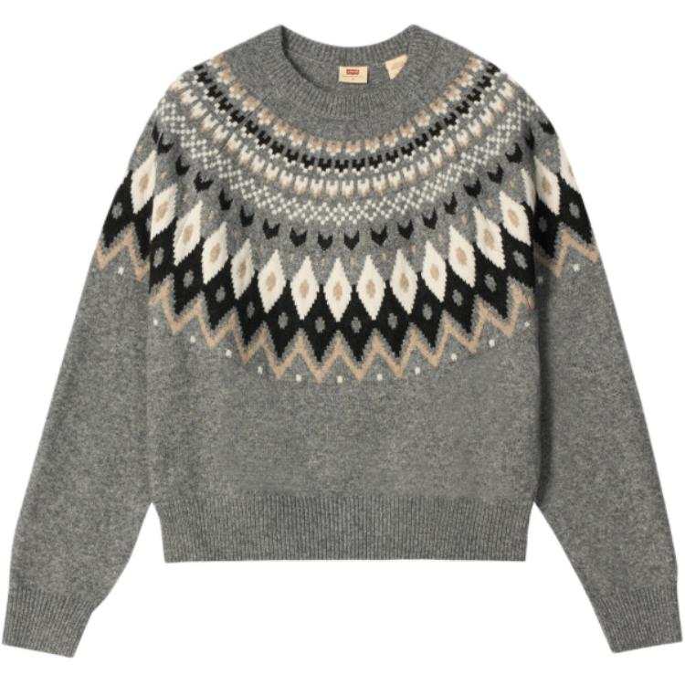 Levis Levis Sweaters Women's Gray Crew Neck Moderate Other