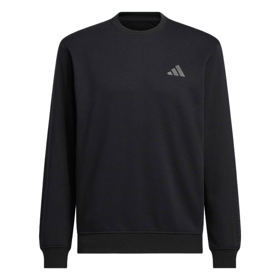 Adidas Adidas Sweatshirts Men's Black Crew Neck Moderate