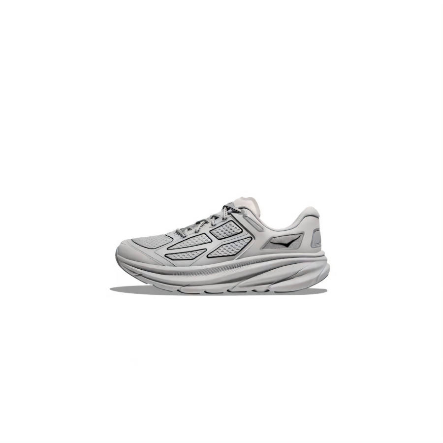 HOKA ONE ONE CLIFTON ONE 9 Slip Resistant Low top Running Shoes Unisex Gray