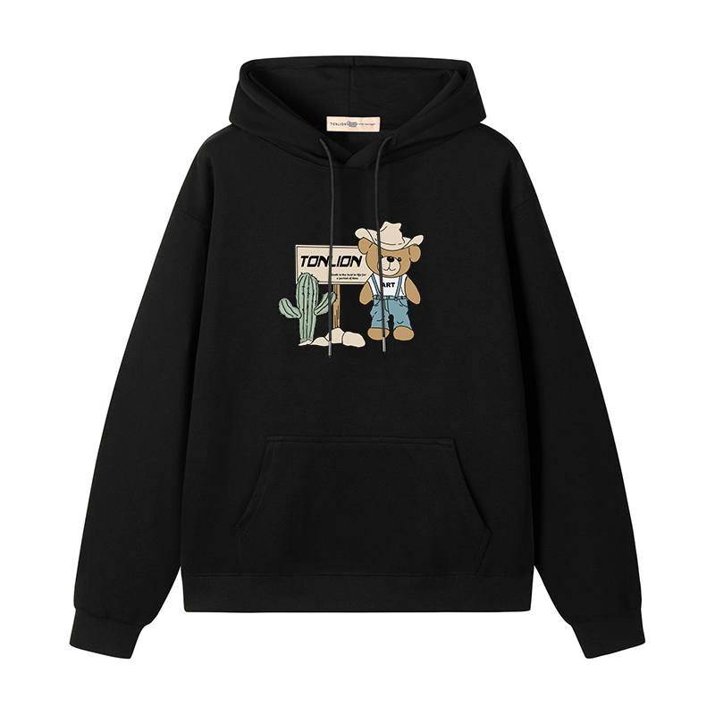 Tonlion Sweatshirts Unisex Hooded Moderate Heavyweight