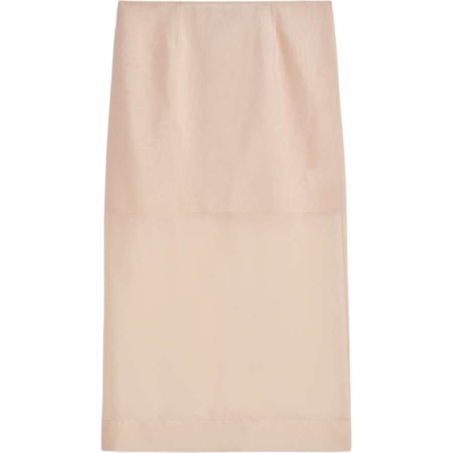 COS Casual Long Skirts Women's Beige Thin Other