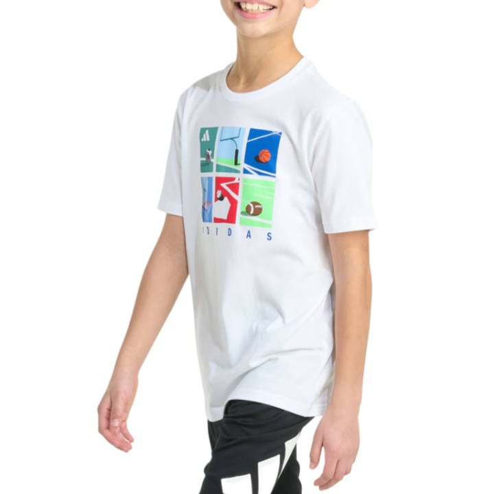 Adidas Adidas Kids T Shirts Crew Neck Moderate