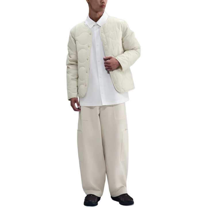 Nike Nike Puffer Jackets Men's White Crew Neck Moderate Other