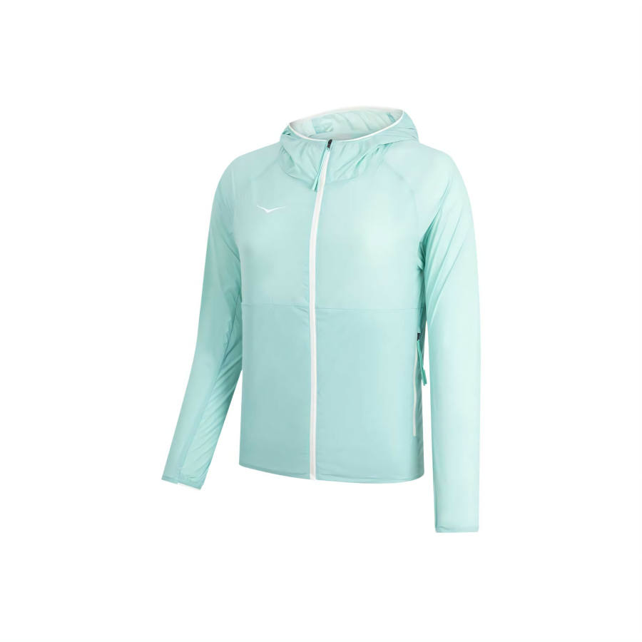 HOKA ONE ONE Jackets Women's Jadeite Color Hooded Moderate Other