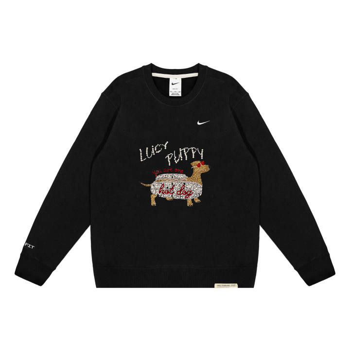 Nike Nike Sweatshirts Unisex Black Crew Neck Moderate Regular