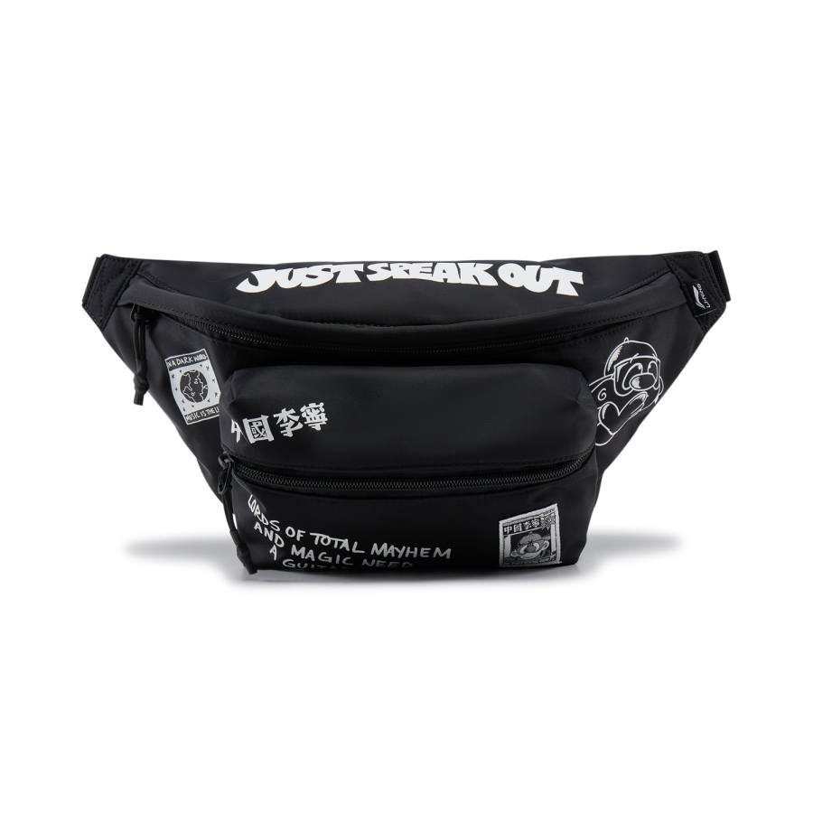 Li-Ning Li Ning Recycled Polyester Sling Bag Unisex Black