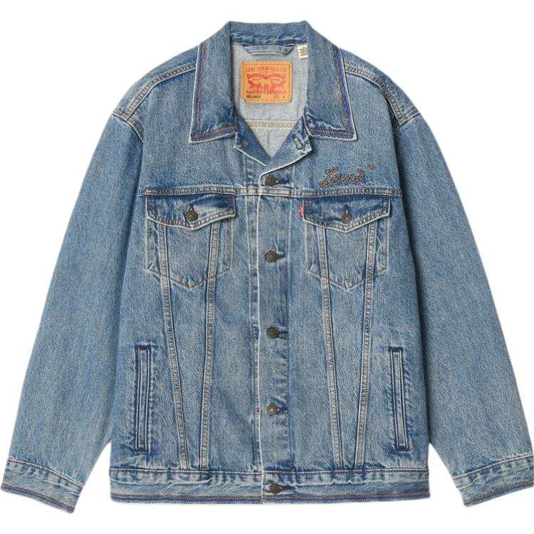 Levis Levis Denim Jackets Men's Light Blue Lapel Moderate Other
