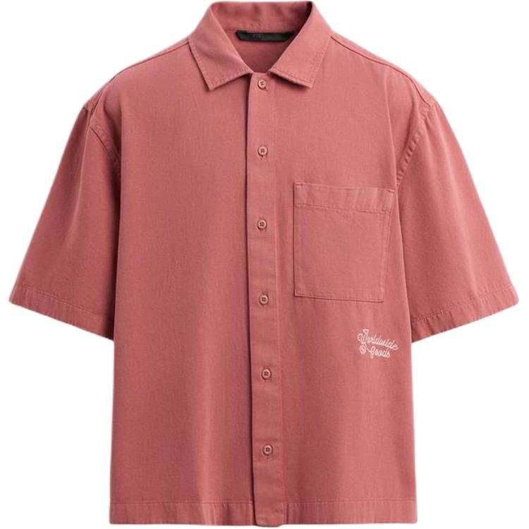 ZARA ZARA Shirts Men's Light Peach Red Moderate
