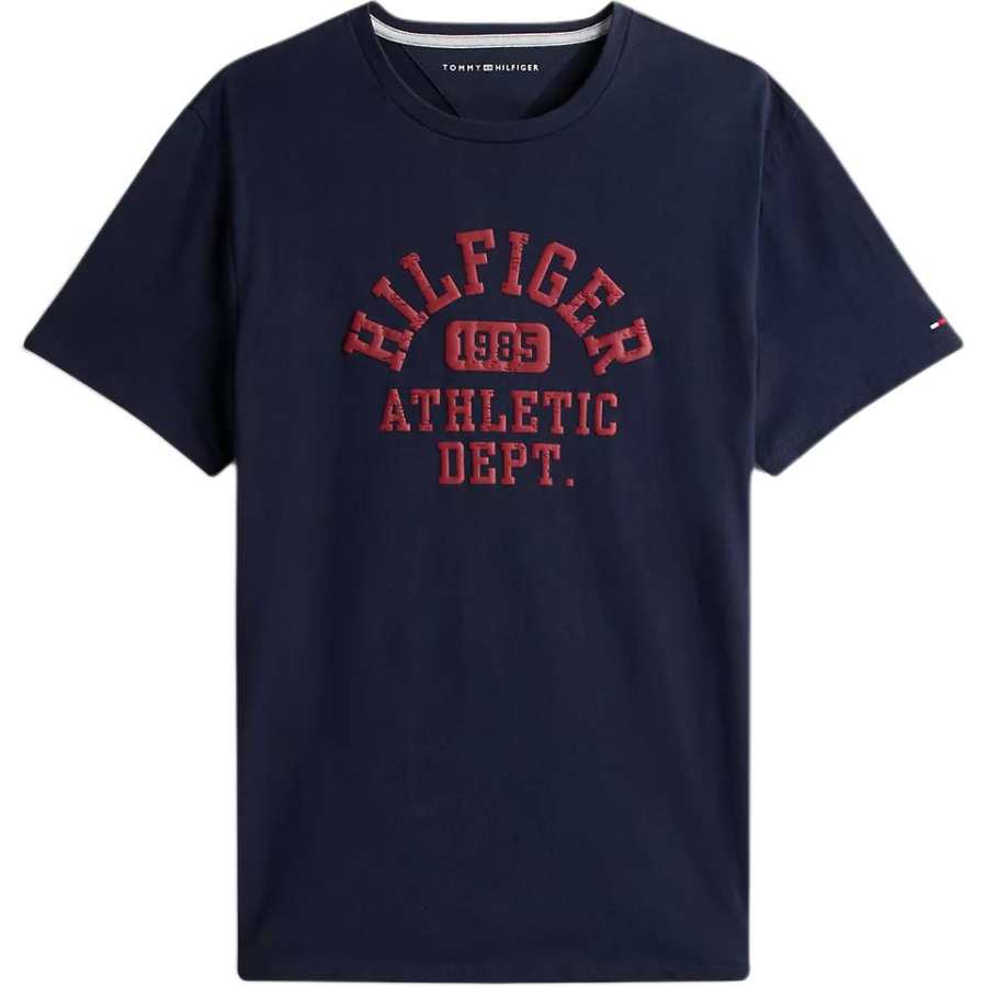 Tommy Hilfiger T Shirts Men's Marine Blue Crew Neck