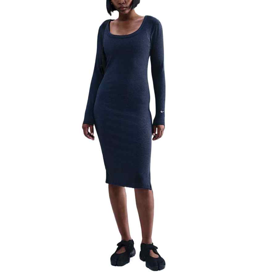 Nike Nike Sportswear Chill Knit Women's Tight Long-Sleeve Midi Mini-Rib Dress