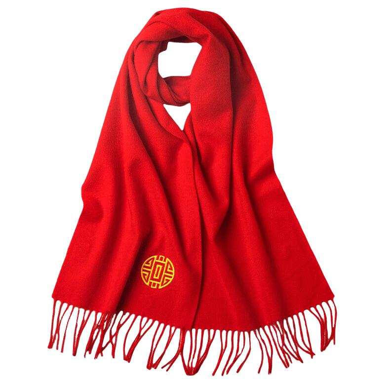 Hodo Red Bean Wool Knit Scarves Unisex