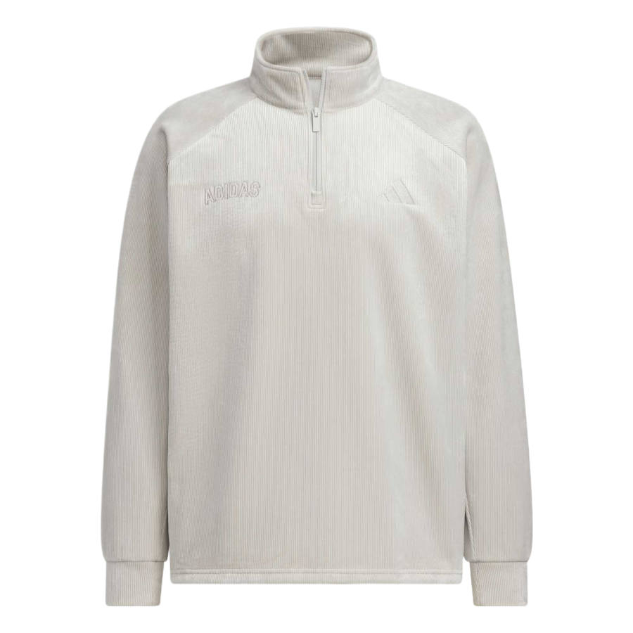 Adidas Adidas Sweatshirts Men's Metallic Gray Stand Collar Moderate Regular