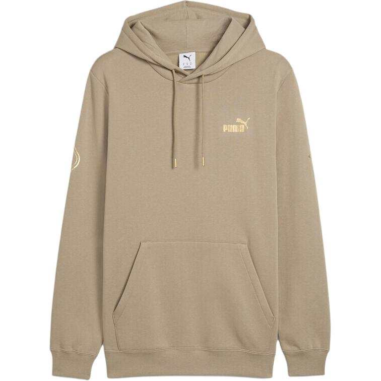 PUMA Sweatshirts Men's Khaki Hooded Moderate