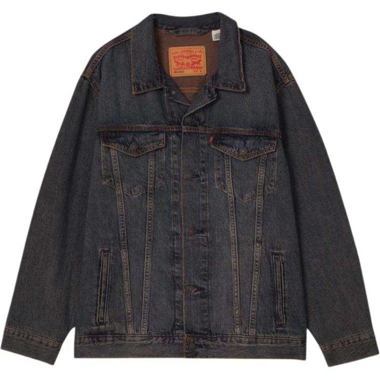 Levis Levis Denim Jackets Men's Medium Blue Lapel Moderate Straight Fit