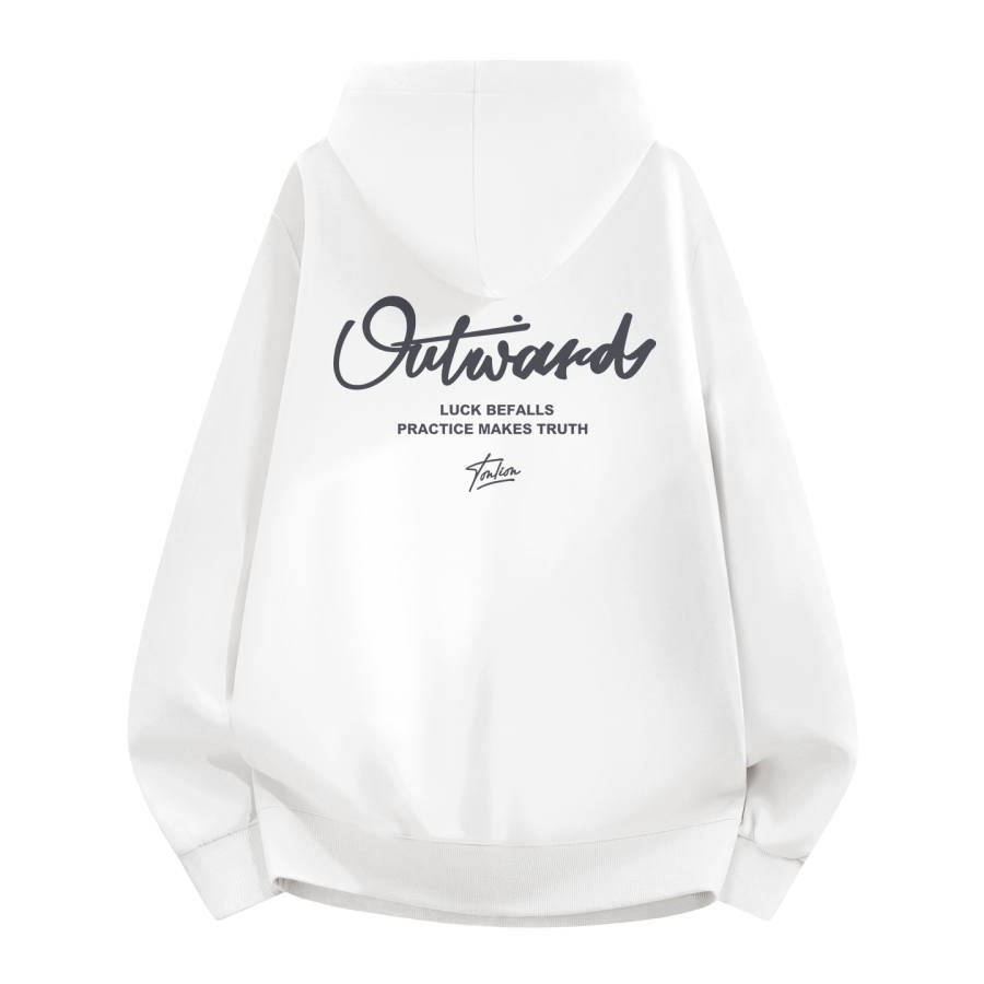 Tonlion Sweatshirts Unisex Hooded Moderate Regular