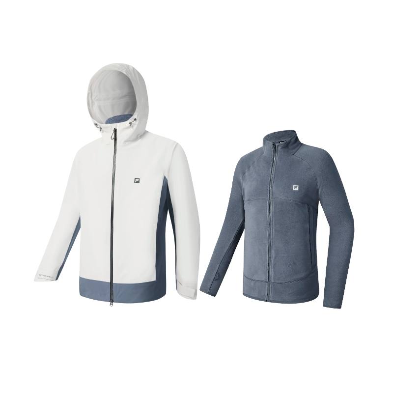 FILA Fitness Waterproof, Windproof, Breathable, Abrasion Resistant, Thermal Windbreaker Jacket Unisex