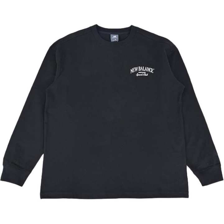 New Balance New Balance T Shirts Men's Black Crew Neck Moderate Straight Fit