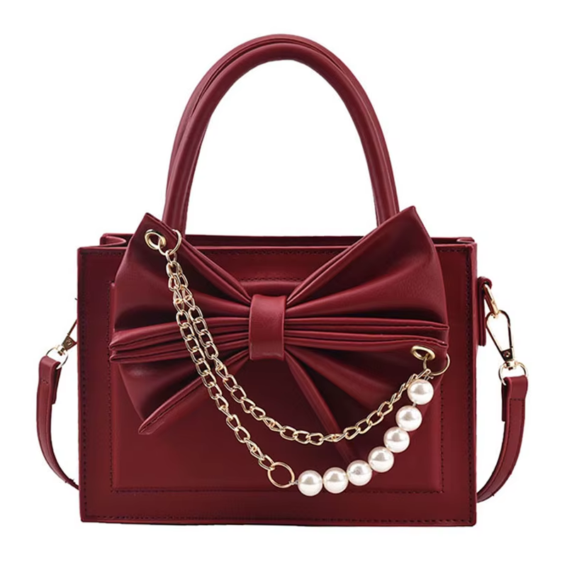 ZUONU Pu Handbag Women's White/Black/Red