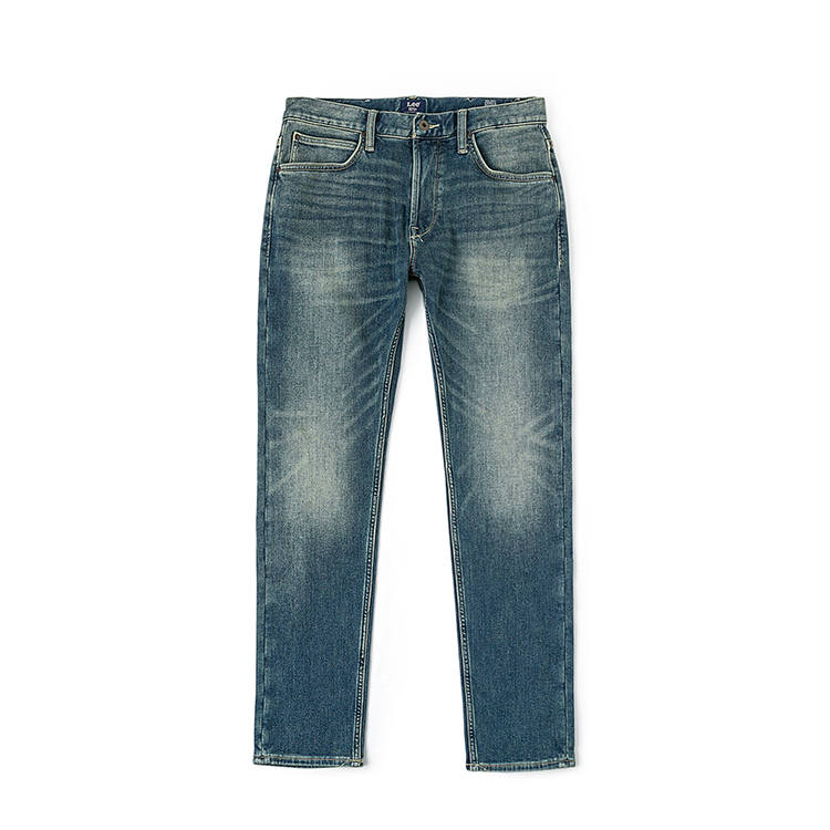 Lee Lee Jeans Men's Medium Dark Blue Thickened Tapered Pants