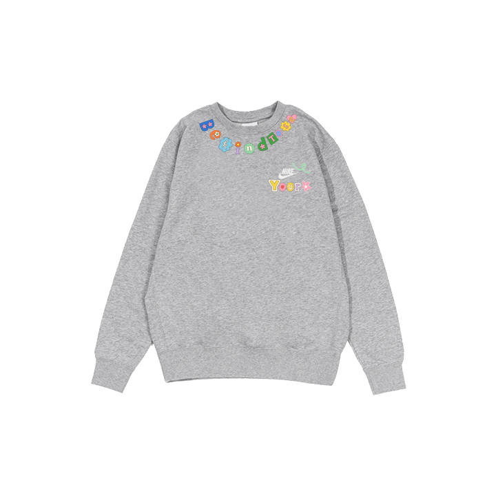 Nike Nike Sweatshirts Men's Gray Crew Neck Moderate