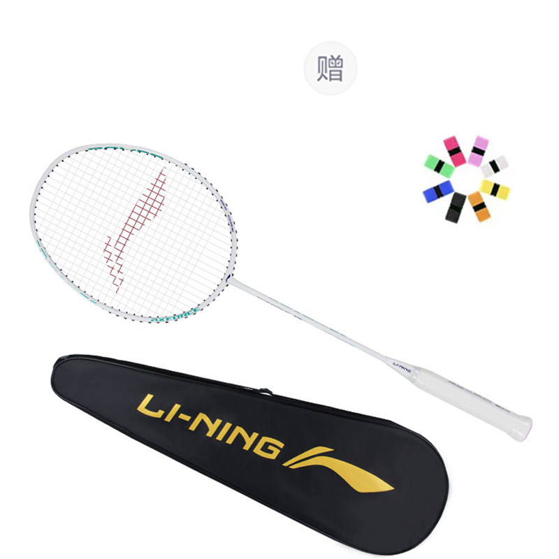 Li-Ning Li Ning Thunder 10 Full Carbon Badminton Rackets Offensive Type Heavy Head, Stiff Shaft Entry level 675mm Single Racket