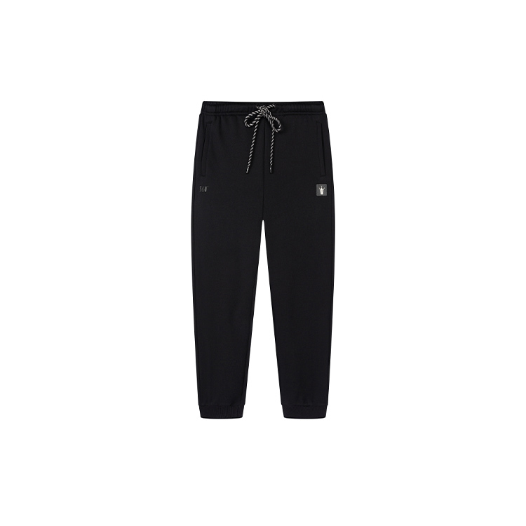 361° Knitted Sweatpants Men's Super Black Moderate Cuffed Pants