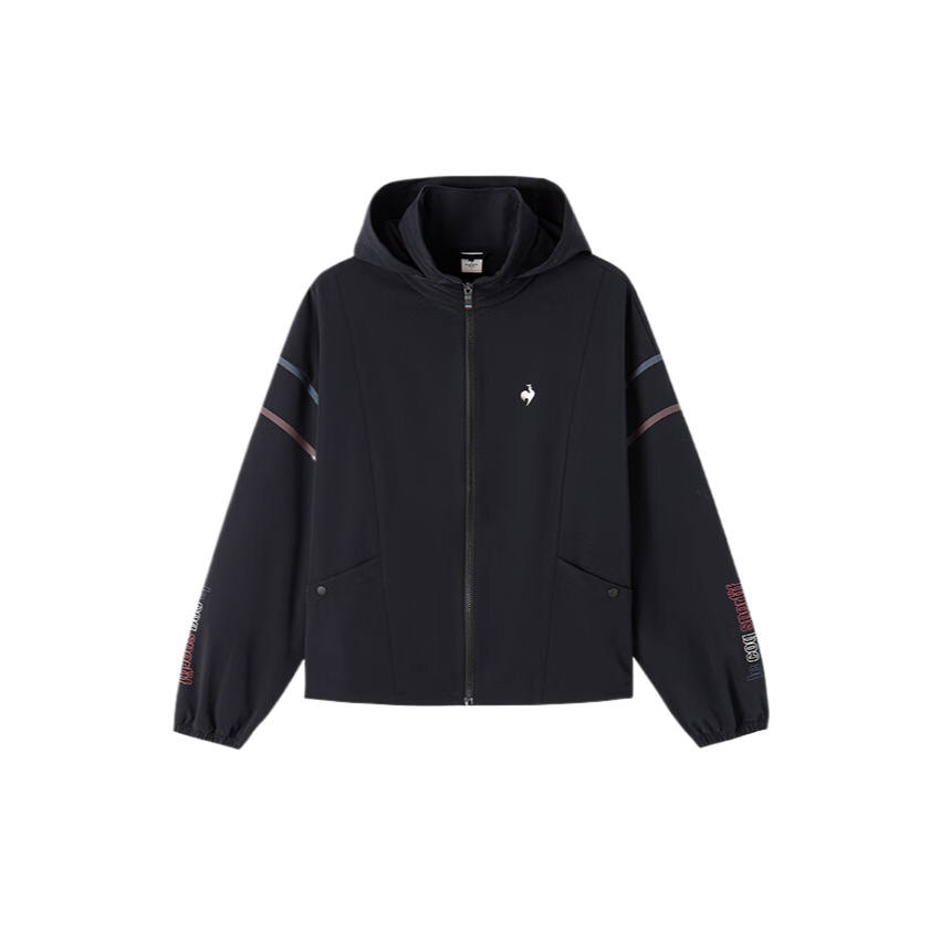 Le Coq Sportif Jackets Unisex Dazzle Black Hooded Moderate Soft Shell
