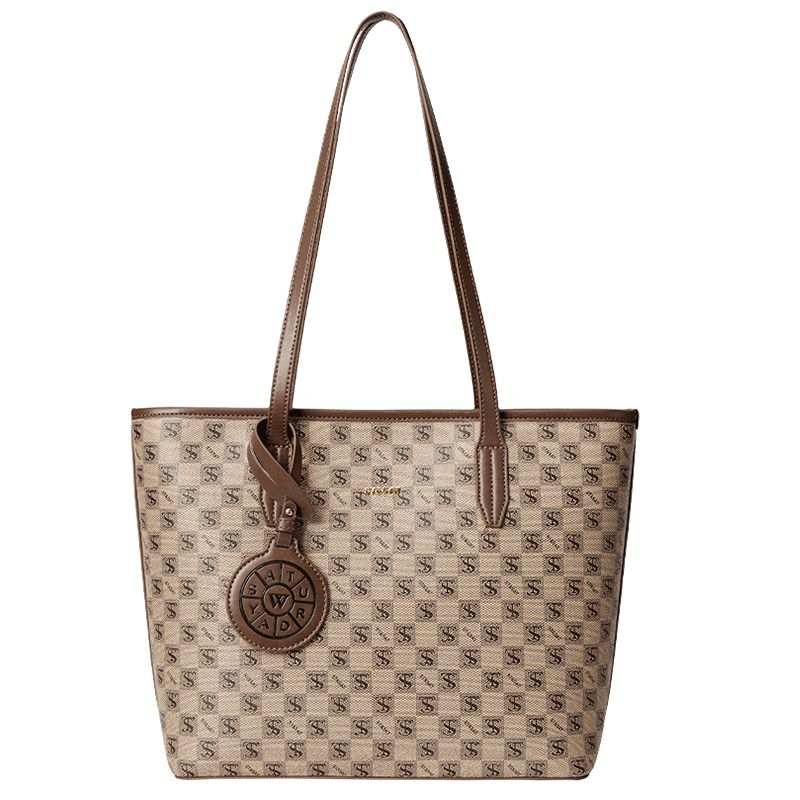 ST&SAT PVC Shoulder Bag Regular Women's Coffee