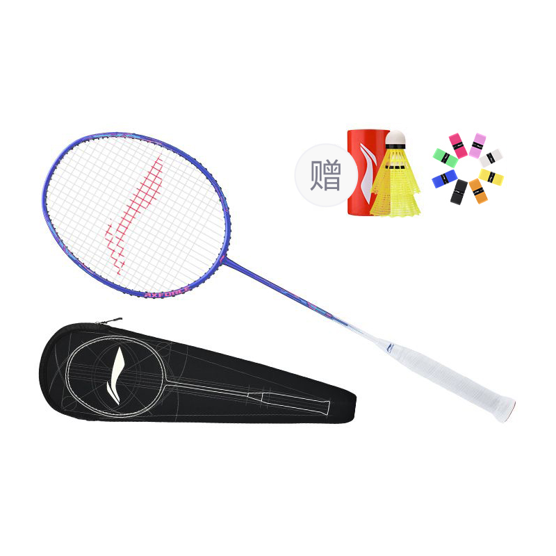 Li-Ning Li Ning Thunder 20 Full Carbon Badminton Rackets Offensive Type Heavy Head, Stiff Shaft Entry level 675mm Single Racket