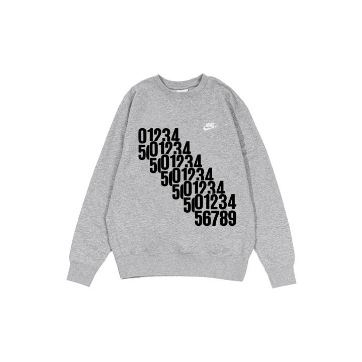 Nike Nike Dri Fit Sweatshirts Men's Gray Crew Neck Moderate Other