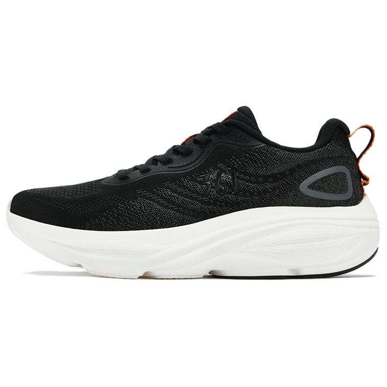 361° Nebula Cushioning Breathable Lightweight Low top Casual Running Shoes Men's Black Gray
