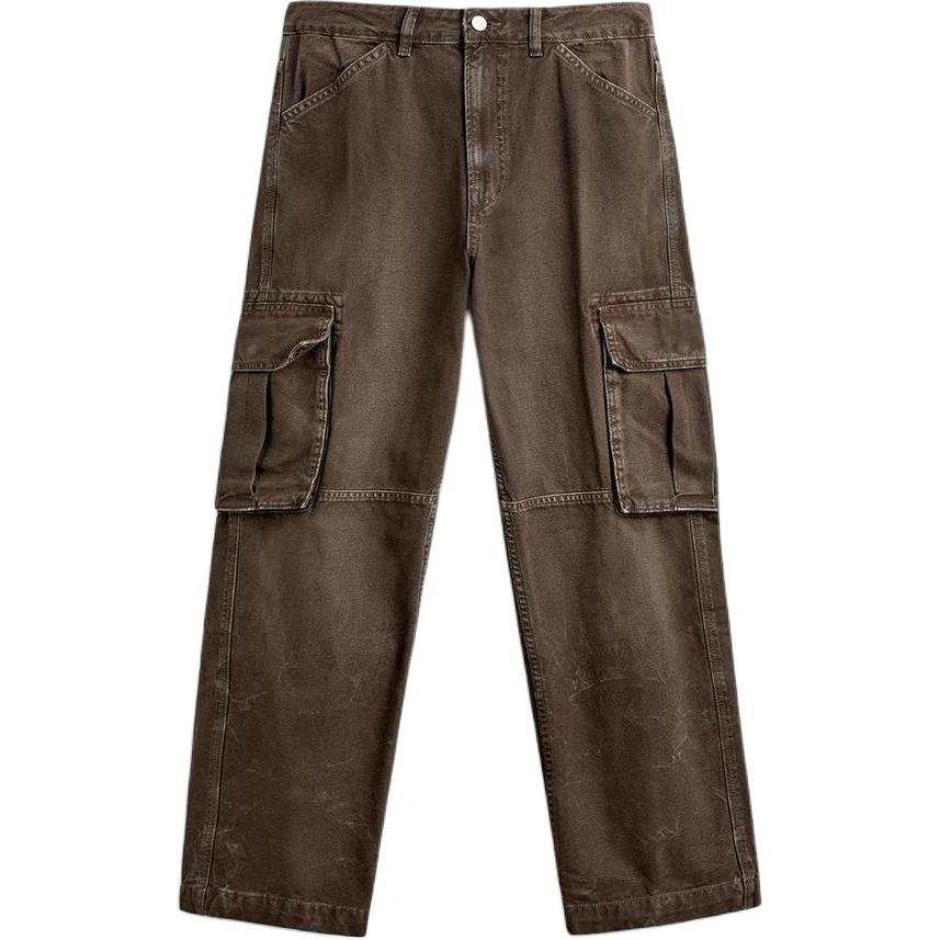 ZARA Jeans Men's Brown Moderate Straight Fit Pants
