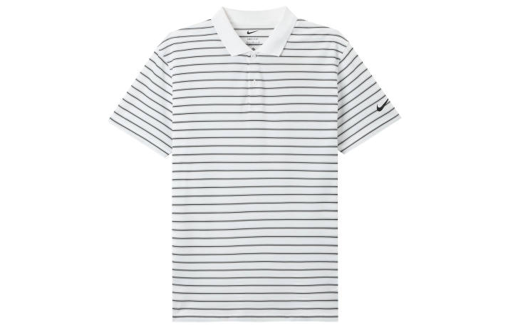 Nike Nike Polo Shirts Men's White Polo Collar Moderate Straight Fit