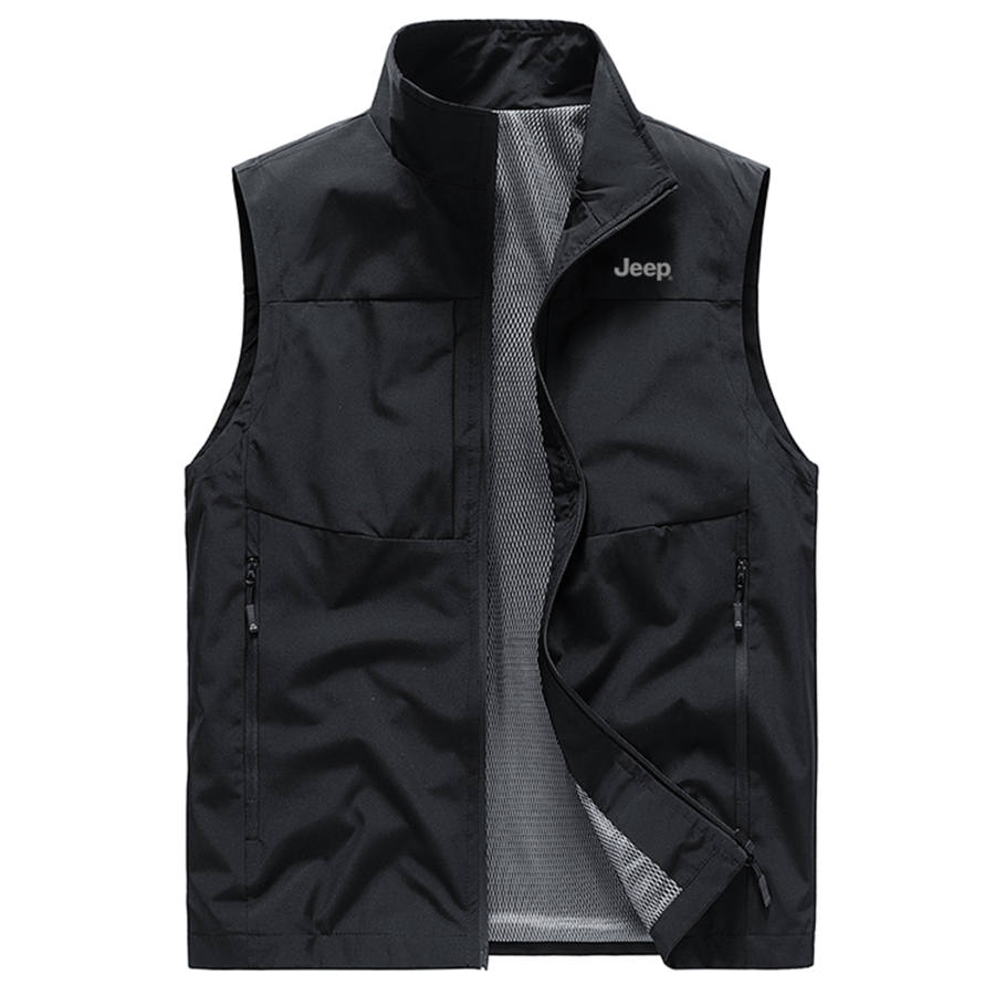 Jeep Jeep Vests Unisex Stand Collar Moderate
