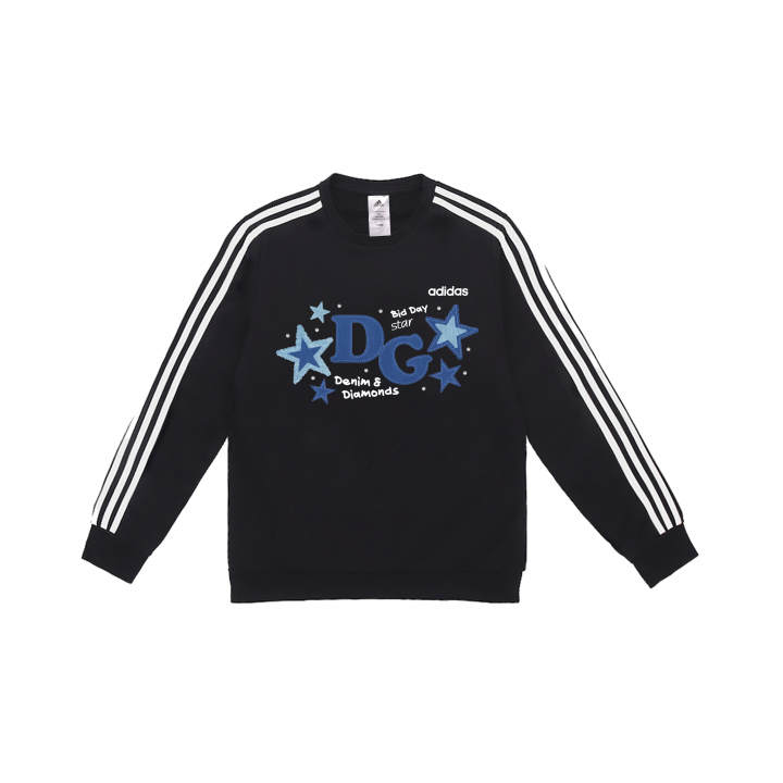 Adidas Adidas Sweatshirts Men's Black Crew Neck Moderate Regular