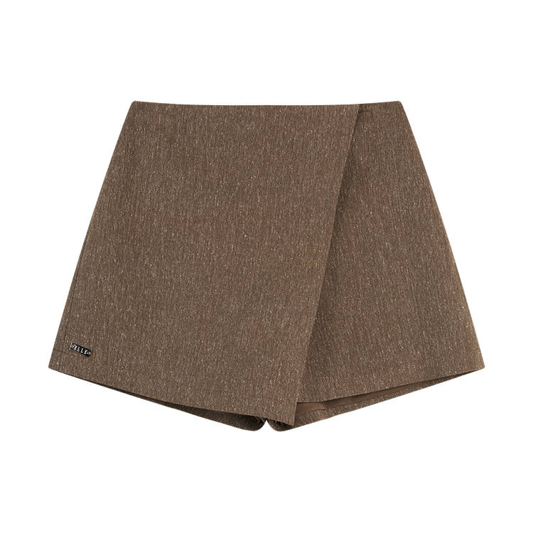 ELLE Casual Shorts Women's Dark Brown Moderate