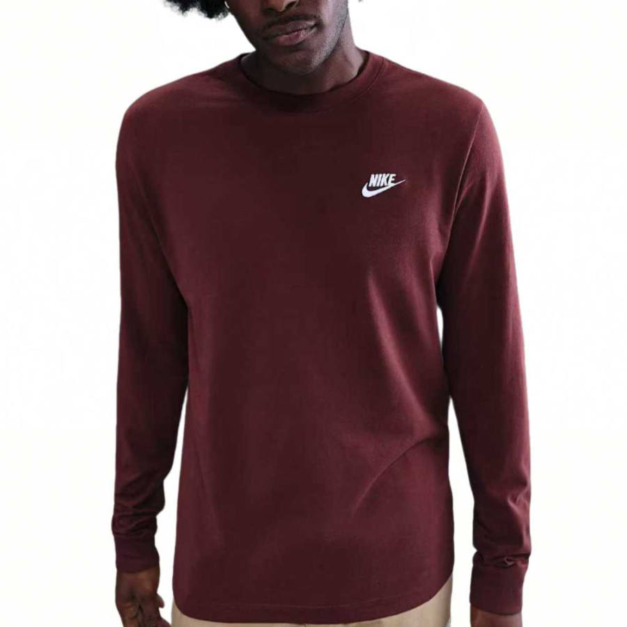 Nike Nike Sportswear T Shirts Men's Dark Red Crew Neck