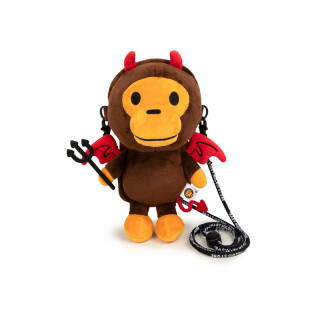 BABY MILO STORE BY A BATHING APE Fabric Cell Phone Pouch Regular Women's Brown