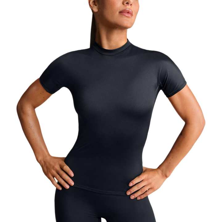Nike NikeSKIMS Shine Women's Mock-Neck Short-Sleeve Top