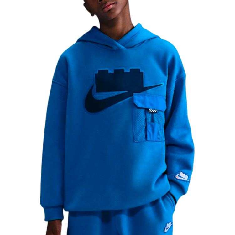 Nike Nike x LEGO Sweatshirt Collection Oversize Brand Logo Fleece Lined Hooded Loose Fit Teenagers