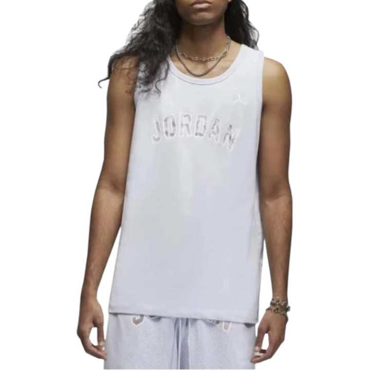 Jordan Jordan Tank Tops Men's Gray Crew Neck Moderate Straight Fit