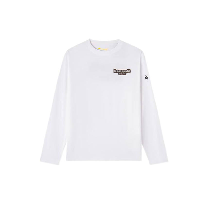 Le Coq Sportif T Shirts Men's White Crew Neck Moderate
