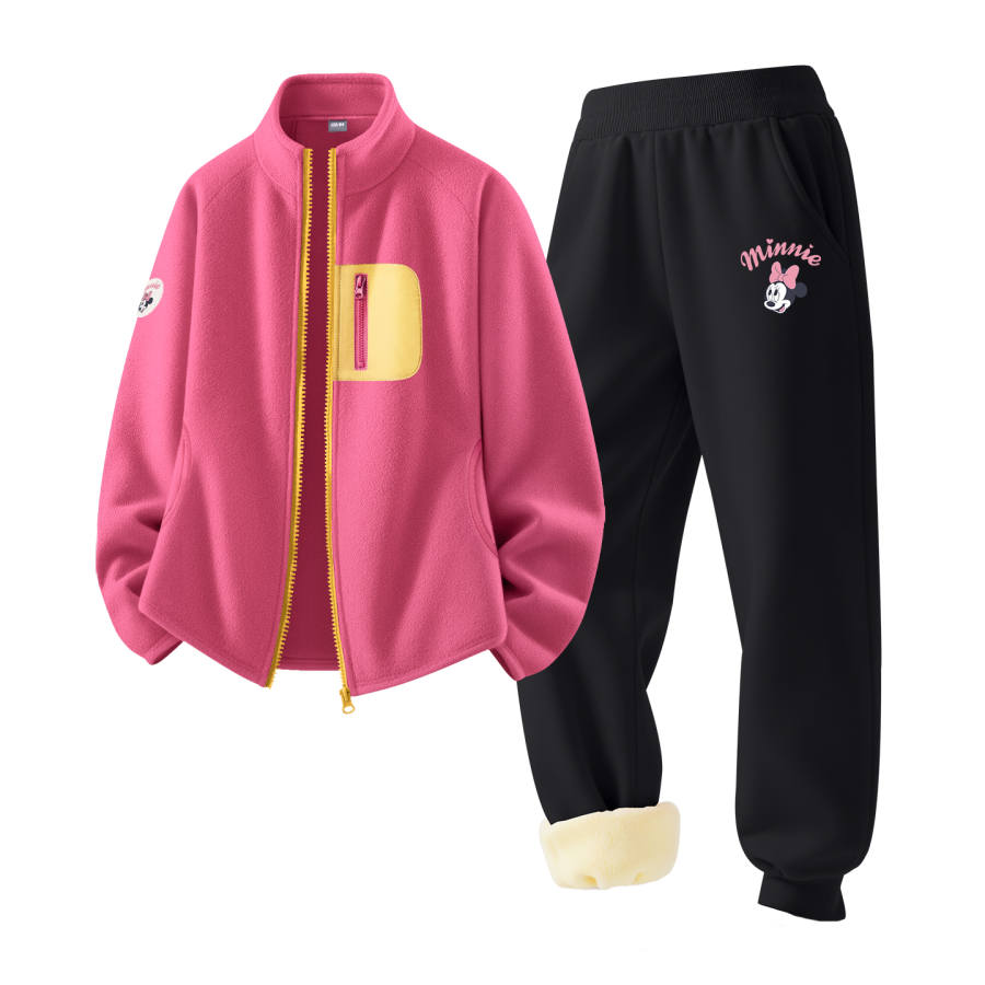 Disney Kids Casual Sportswear Stand Collar Thickened
